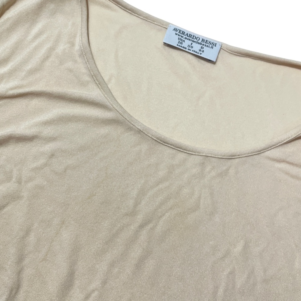 Averardo Bessi‎ 56 (16) Ivory Shell Silk Made in Italy